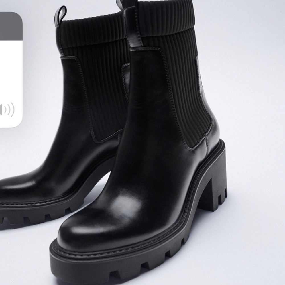 NWT Zara Lug Boots - Picture 2 of 11